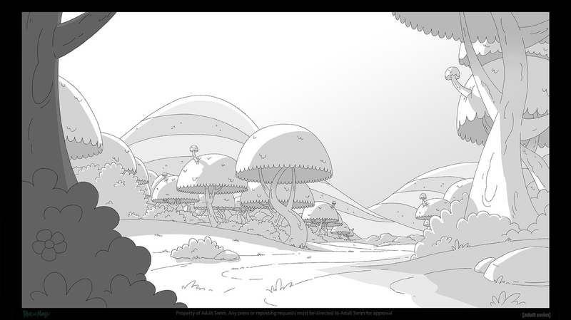 Illustration for article titled Aww Gee, Here's Some Rick & Morty Behind-The-Scenes Art